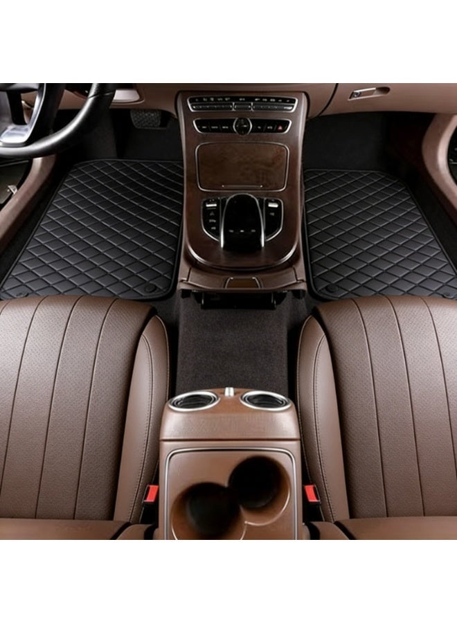 CKIKH Durable car floor mats, all-weather black car floor mats, waterproof trim, truck and SUV floor mats, universal floor lining automotive accessories. - Image 3