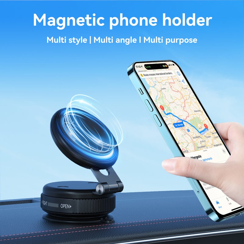 MagSafe Strong Vacuum Suction Cup Magnetic Car Phone Mount - Image 3