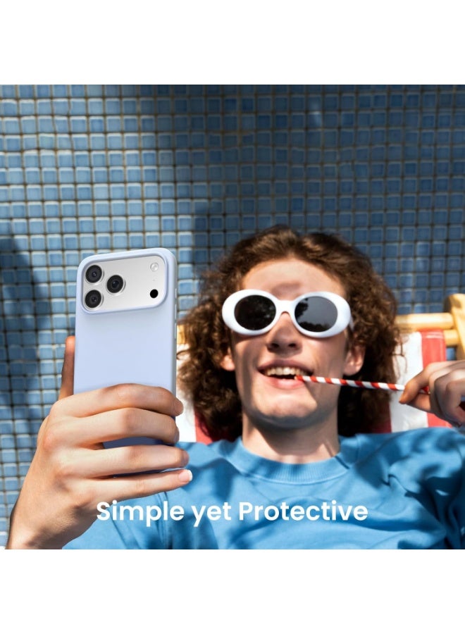 Q TRIPLE A Premium Liquid Silicone Protective Case for iPhone 17 Pro Max - Slim Soft-Touch Shockproof Cover, Available in 27 Vibrant Colors (Bright Blue) - Image 4