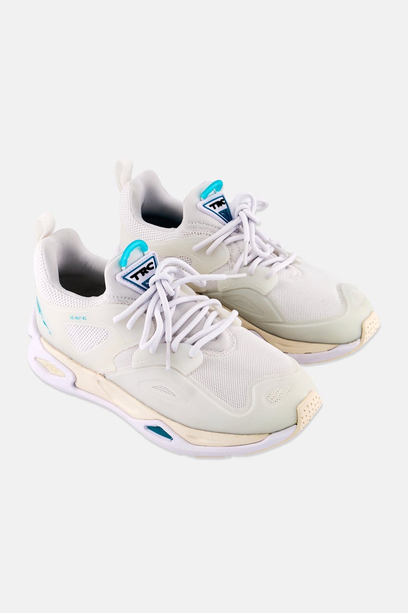 PUMA Kids Boy Trc Blaze Molded Lace Up Outdoor Shoes, White - Image 1