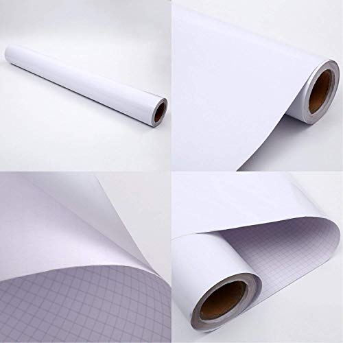 Tusmad White Board Sheet with 1 Marker | 1PC White Board Wall Sticker | Stickers for Wall for Home Kitchen, Office, School, College, Restaurants, Removable 45 x 200 cm - Image 2