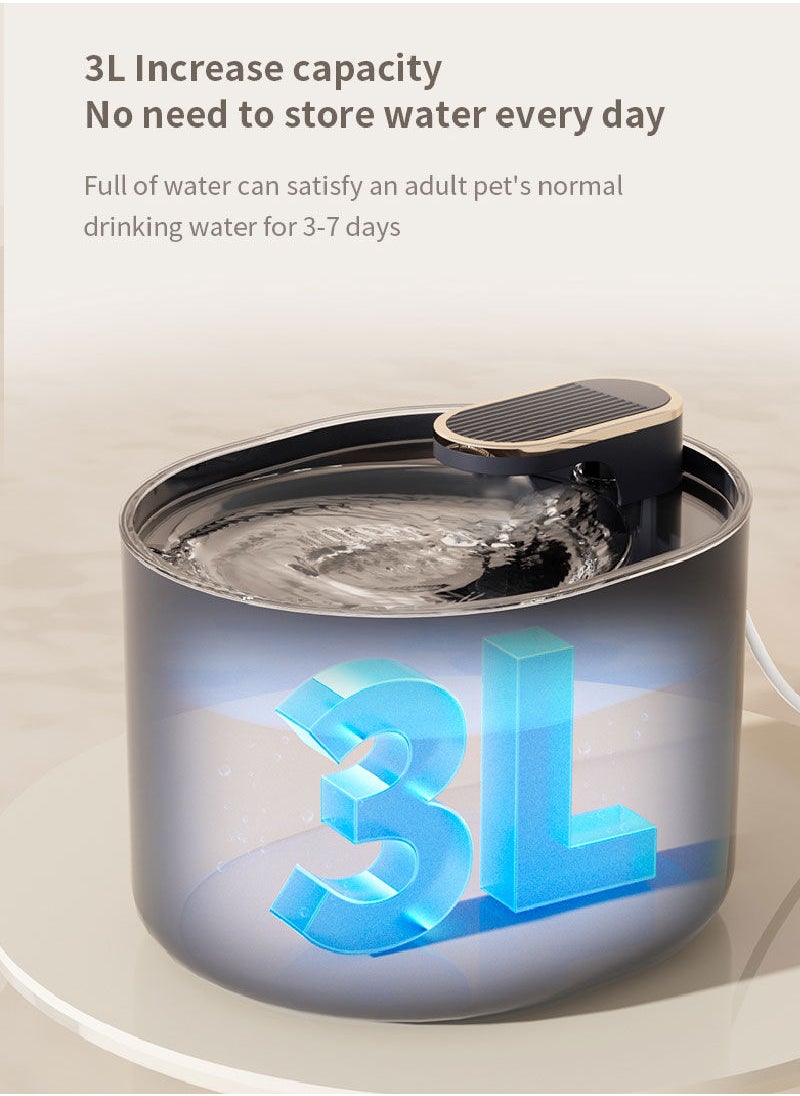 Kidle - Cat Water Fountain Animal Water Dispenser 3L Automatic Pet Drinking Fountain - Image 1
