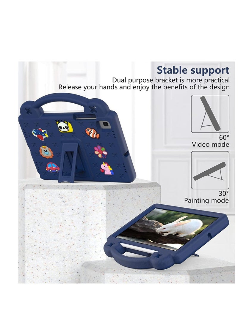 Case for iPad 9th/8th/7th Generation, iPad 10.2 Case 2021/2020/2019, EVA Shockproof Case with Handle/Stand/Shoulder Strap Cute Kids Cover, DIY Cartoon Pattern - Image 2