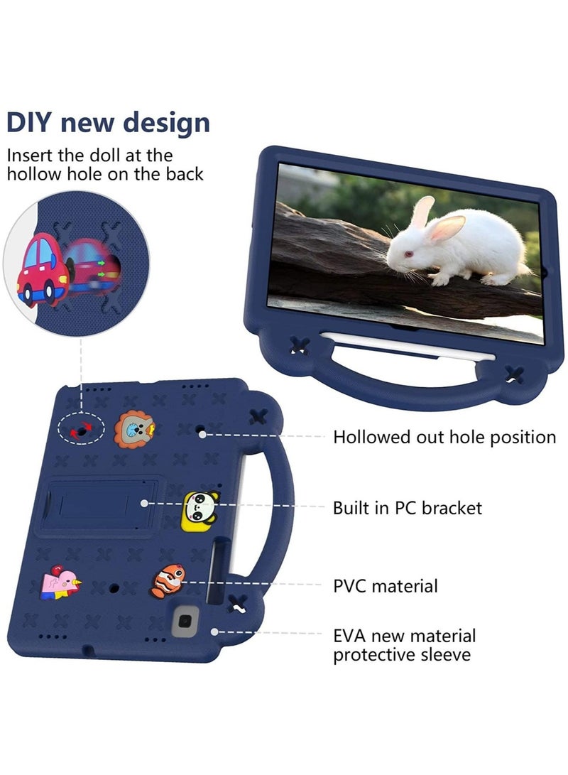 Case for iPad 9th/8th/7th Generation, iPad 10.2 Case 2021/2020/2019, EVA Shockproof Case with Handle/Stand/Shoulder Strap Cute Kids Cover, DIY Cartoon Pattern - Image 3