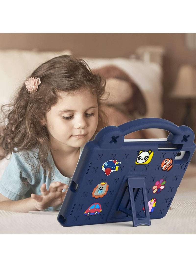 Case for iPad 9th/8th/7th Generation, iPad 10.2 Case 2021/2020/2019, EVA Shockproof Case with Handle/Stand/Shoulder Strap Cute Kids Cover, DIY Cartoon Pattern - Image 4