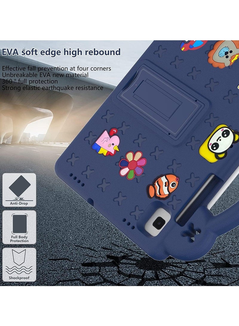 Case for iPad 9th/8th/7th Generation, iPad 10.2 Case 2021/2020/2019, EVA Shockproof Case with Handle/Stand/Shoulder Strap Cute Kids Cover, DIY Cartoon Pattern - Image 5