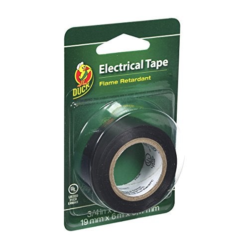 Duck Brand 373447 Professional Electrical Tape, 0.75-Inch by 20-Feet, Single Roll, Black - Image 1