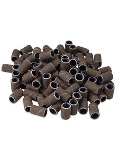 Pana 100 Pieces Nail Sanding Bands Professional Nail Manicure Great Fit For Nail Drill Bits For Acrylic Nails (150 Grit, Brown)  - Image 4