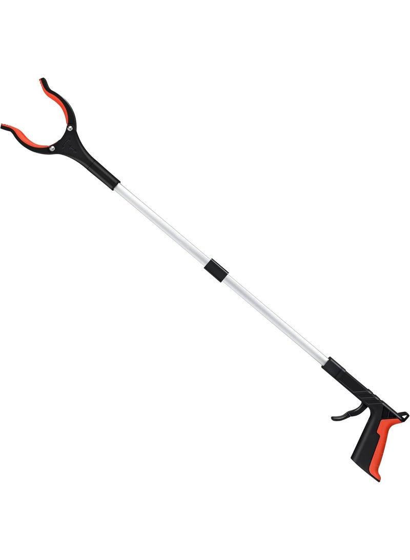 2024 Upgrade Grabber Reacher Tool, 360° Rotating Head, Wide Jaw, 32" Foldable, Lightweight Trash Claw Grabbers for Elderly, Reaching Tool for Trash Pick Up Stick, Litter Picker, Arm Extension - Image 1