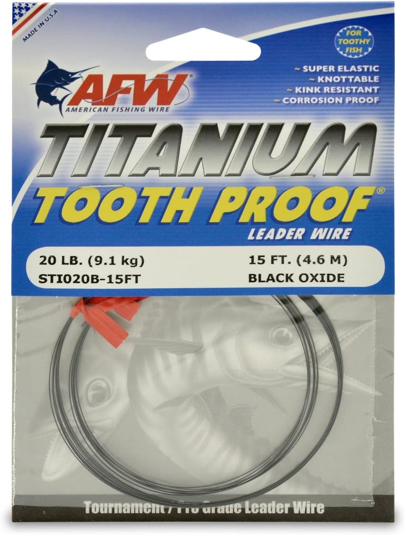 AFW Titanium Tooth Proof, Single Strand Leader Wire - Image 1