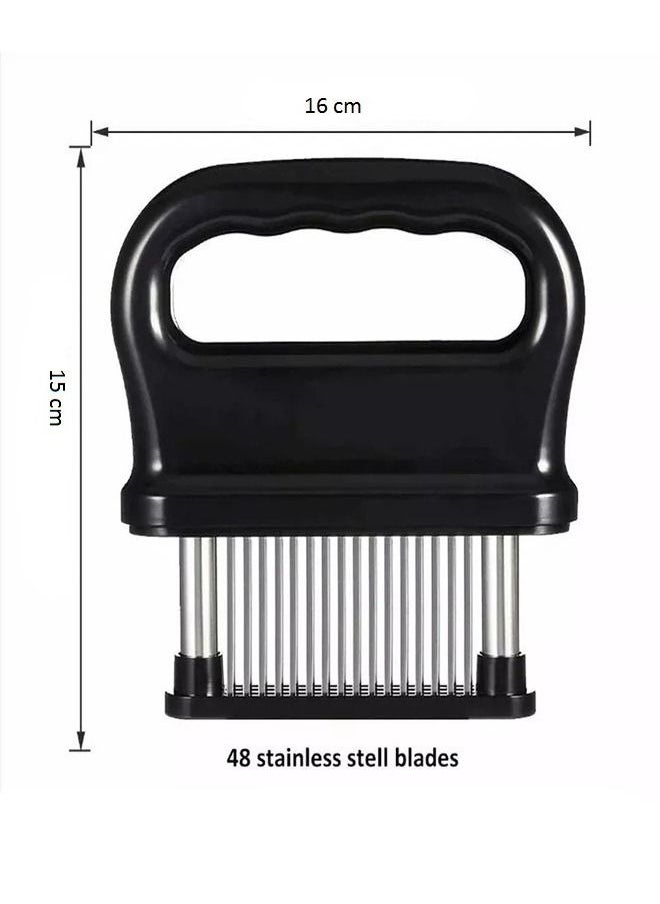 fashionhome 48 Stainless Steel Ultra Sharp Needle Blade Meat Tenderizer  - Image 5