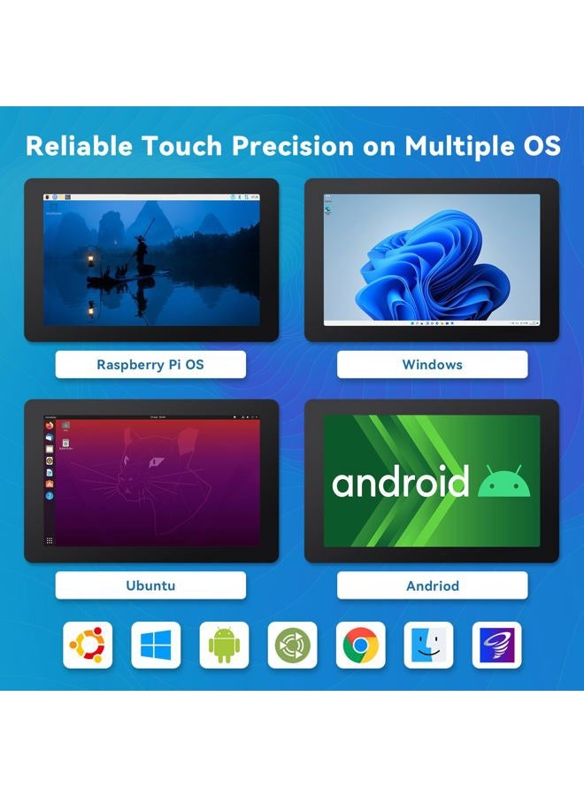 SunFounder Raspberry Pi 10 Inch Touch Screen - 10.1" HDMI 1280x800 IPS LCD Touchscreen for RPi 3 Model B+ 3B 2B LattePanda Beagle Bone - Image 4