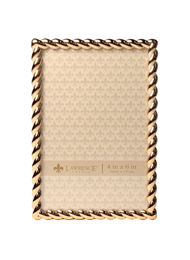 Lawrence Frames Lawrence Frames 4x6 Golden Rope Picture Frame (712046)  - Image 1