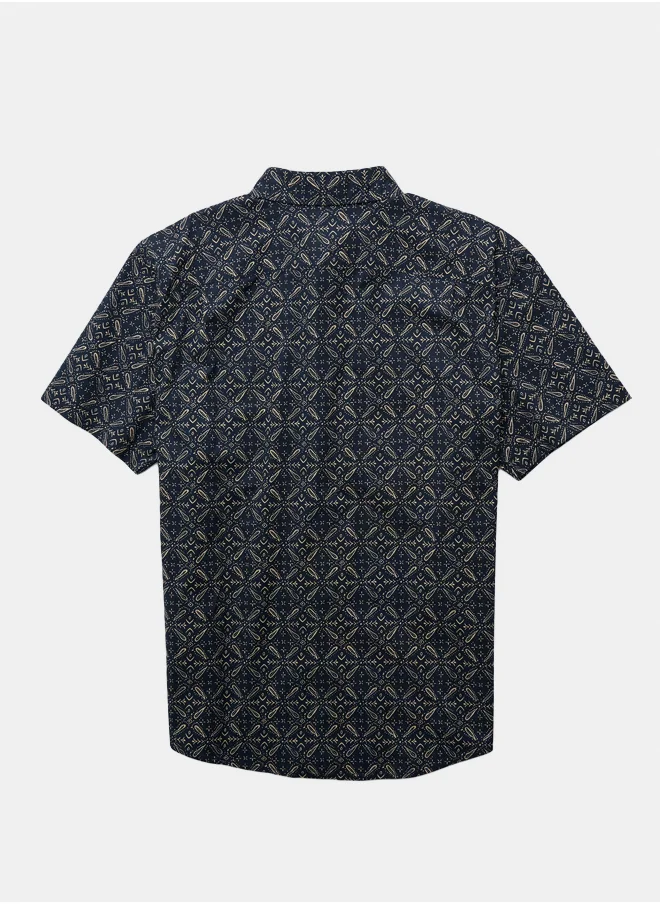 American Eagle AE Poolside Printed Button-Up Shirt