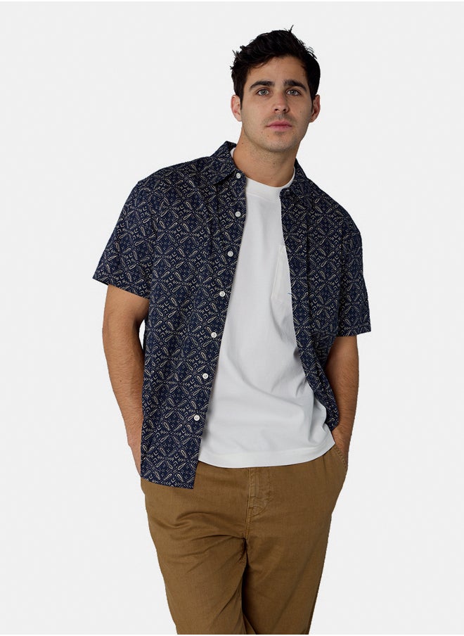 American Eagle AE Poolside Printed Button-Up Shirt  - Image 3