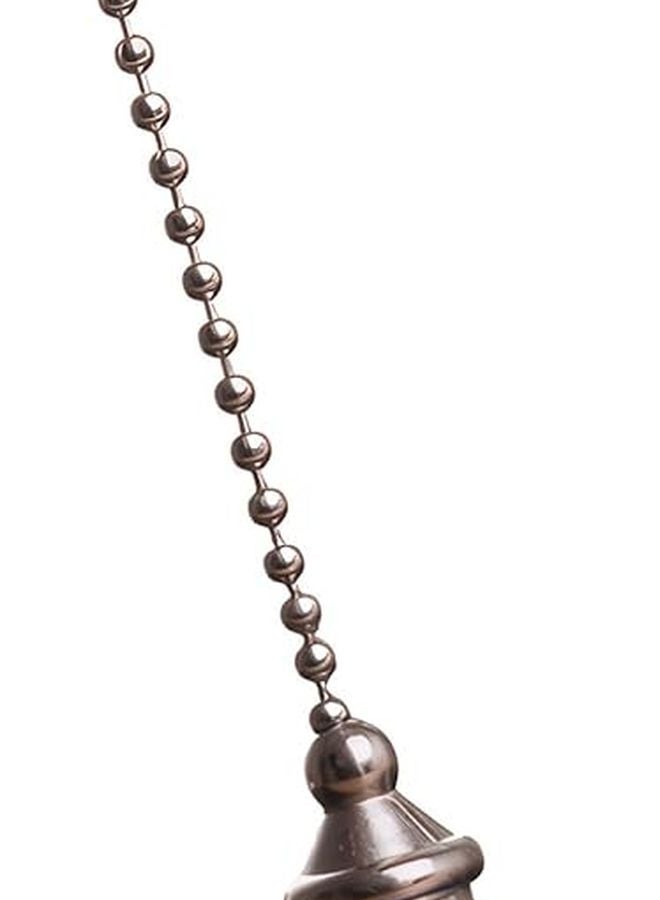 Blue Crystal Fan Pull Pendant with Metal Bead Chain 50 cm Ceiling Fan Light - Image 1