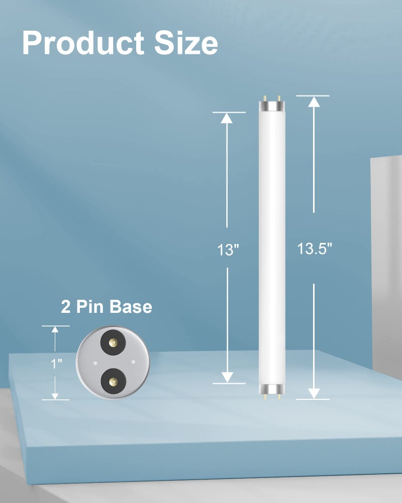 SHOOTING STAR Shootingstar Bug Zapper Replacement Light Bulb 10W for 20W Indoor Bug Zapper, BL T8 F10W Light Tube Compatible with Aspectek, Liba and Other 20W Mosquito Zapper Lamp, 4 Pack - Image 2