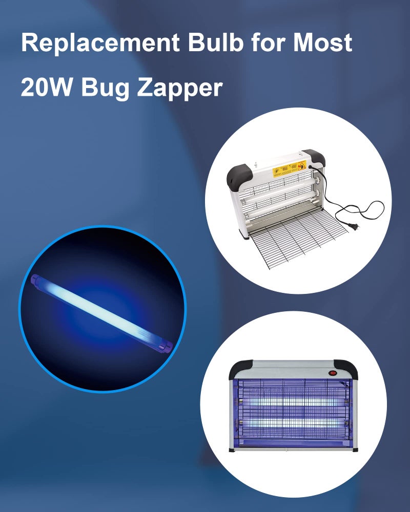 SHOOTING STAR Shootingstar Bug Zapper Replacement Light Bulb 10W for 20W Indoor Bug Zapper, BL T8 F10W Light Tube Compatible with Aspectek, Liba and Other 20W Mosquito Zapper Lamp, 4 Pack - Image 3