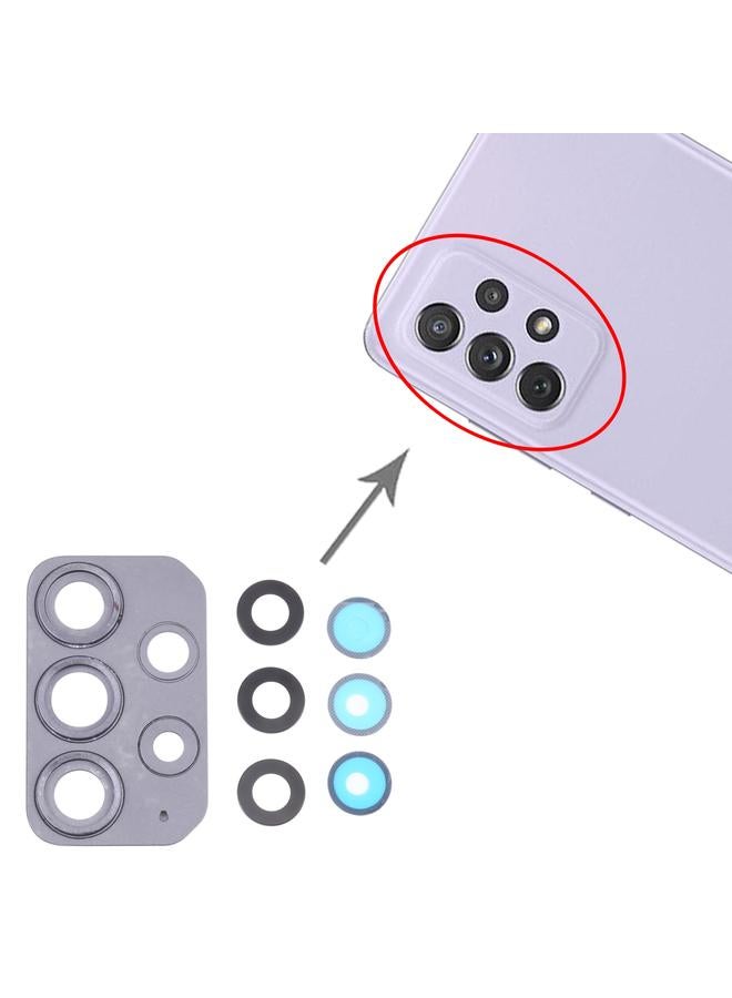 erorex For Samsung Galaxy A72 SM-A725 10pcs Camera Lens Cover (Black) - Image 4