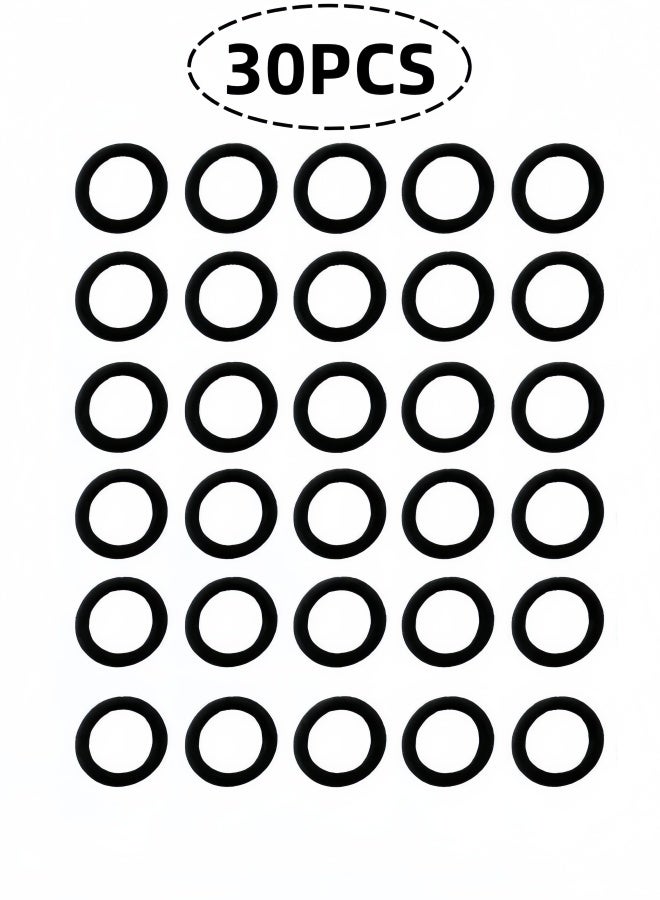 30 قطعة من أربطة الشعر السوداء ومجموعة من أربطة المعصم مع مشابك شعر وأربطة مطاطية قوية وخالية من التشابك للنساء والفتيات مثالية لتصفيف الشعر اليومي في الصالة الرياضية والمكتب - Image 5