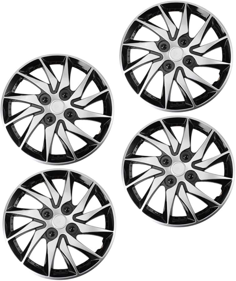 14 بوصة أغطية عجلات السيارات تلقائية مجموعة 4 قطع تصميم أنيق سهل التركيب - Image 1