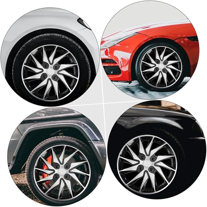 14 بوصة أغطية عجلات السيارات تلقائية مجموعة 4 قطع تصميم أنيق سهل التركيب - Image 5