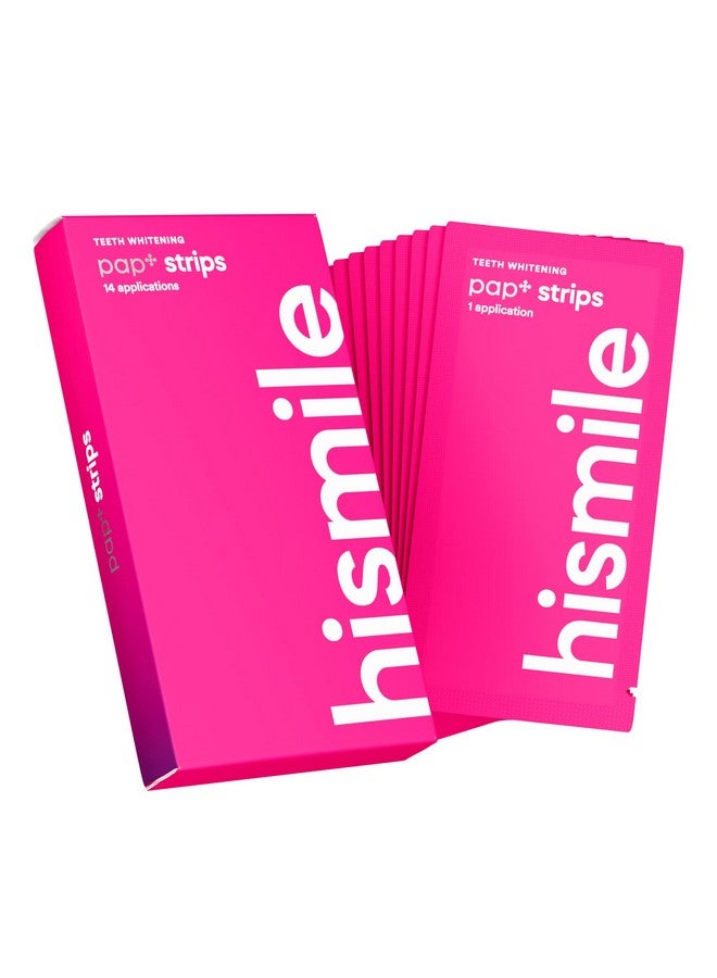 Hismile Teeth Whitening Strips for Sensitive Teeth, Peroxide Free, Dental White Strips Kit, 28 Strips, 14 Treatments - Image 1