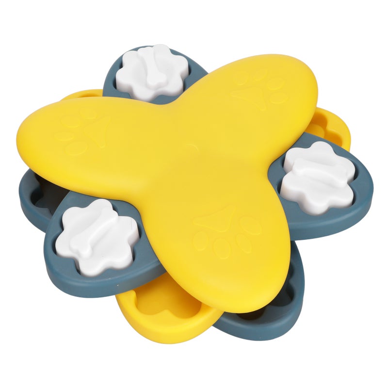 Dog Puzzle Toys Training Funny Feeding Multifunctional Dog Games Treat Dispenser for Dog Puppy CatYellow - Image 2