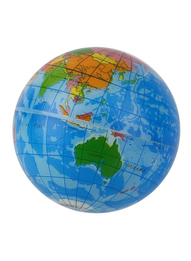Globe Pattern Toy Ball , Educational Toys For Early Learning, Sponge Stress-Relieving Balls, Elastic Balls  - Image 1