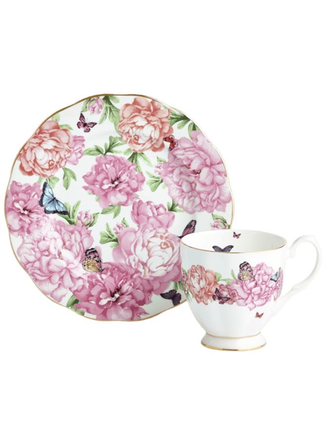 Royal Albert Miranda Collaboration Imported Bone China Mug And Snack Plate Two-piece Set For One Person Thanksgiving - Image 3