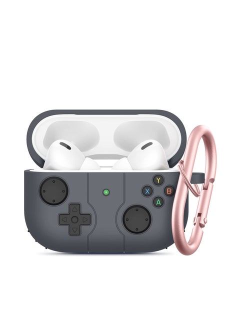 Game Pad Appearance Design Airpods Pro 2 Case - Front LED Visible - Airpods Pro 2 Scratch-Resistant Shock Absorbing Case