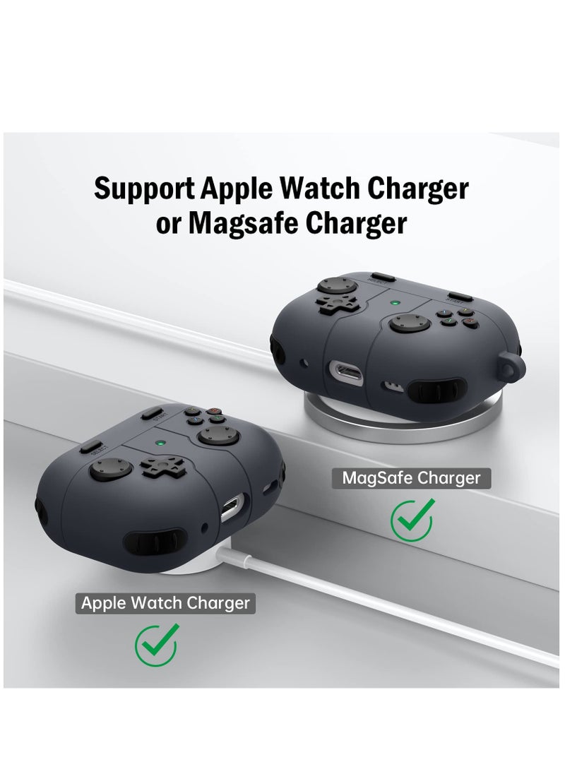 Generic - Game Pad Appearance Design Airpods Pro 2 Case - Front LED Visible - Airpods Pro 2 Scratch-Resistant Shock Absorbing Case - Image 1