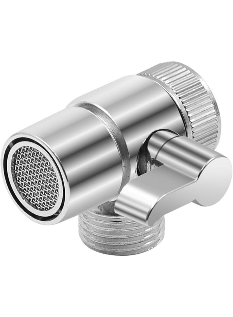 NOVEX NVST-111 Kitchen Faucet Diverter Valve with Aerator, Brass Sink Adapter, Bathroom Bidet/Shower Connector, G1/2 Hose Compatible - Image 1