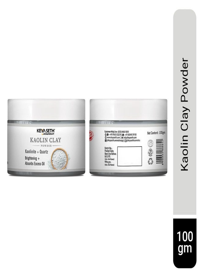 KEYA SETH AROMATHERAPY, DEVICE OF DROP KEYA SETH AROMATHERAPY Kaolin Clay Powder Face Pack For Women & Men, Brightening + Absorbs Excess Oil 100gm - Image 2