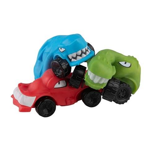 The Orb Factory ORB Funkee Stretchee Racers Assorted Expressions 3 Pack Race Stretch Squish and Even Squeeze These Cars for Stress Relief Funny SensoryFidget Collectible Toys Gifts for Kids and Adults - Image 5