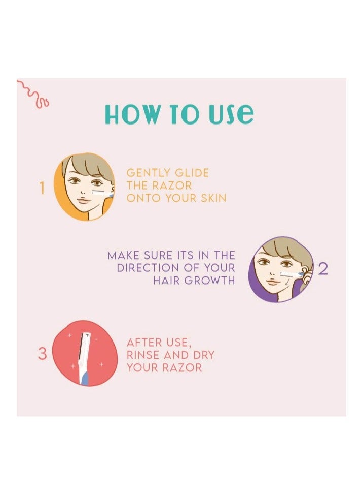 PEE SAFE Furr Dual Head Face Razor 1N - Image 2