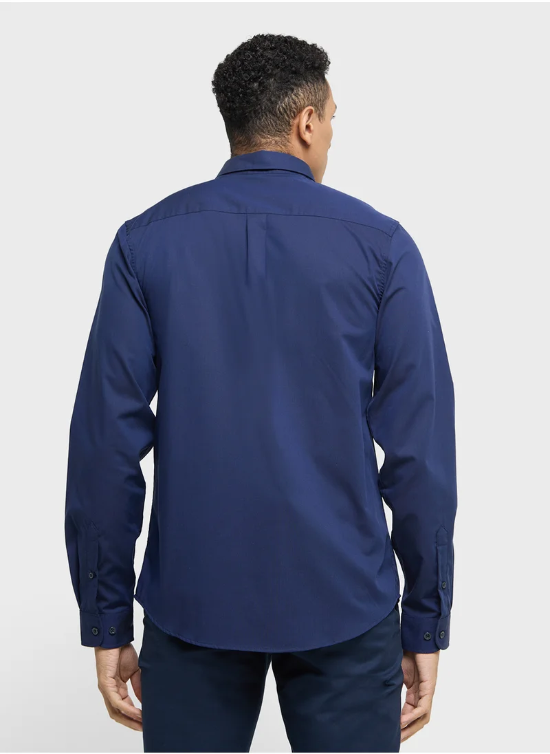 Robert Wood Long Sleeve Shirt   Single Pocket