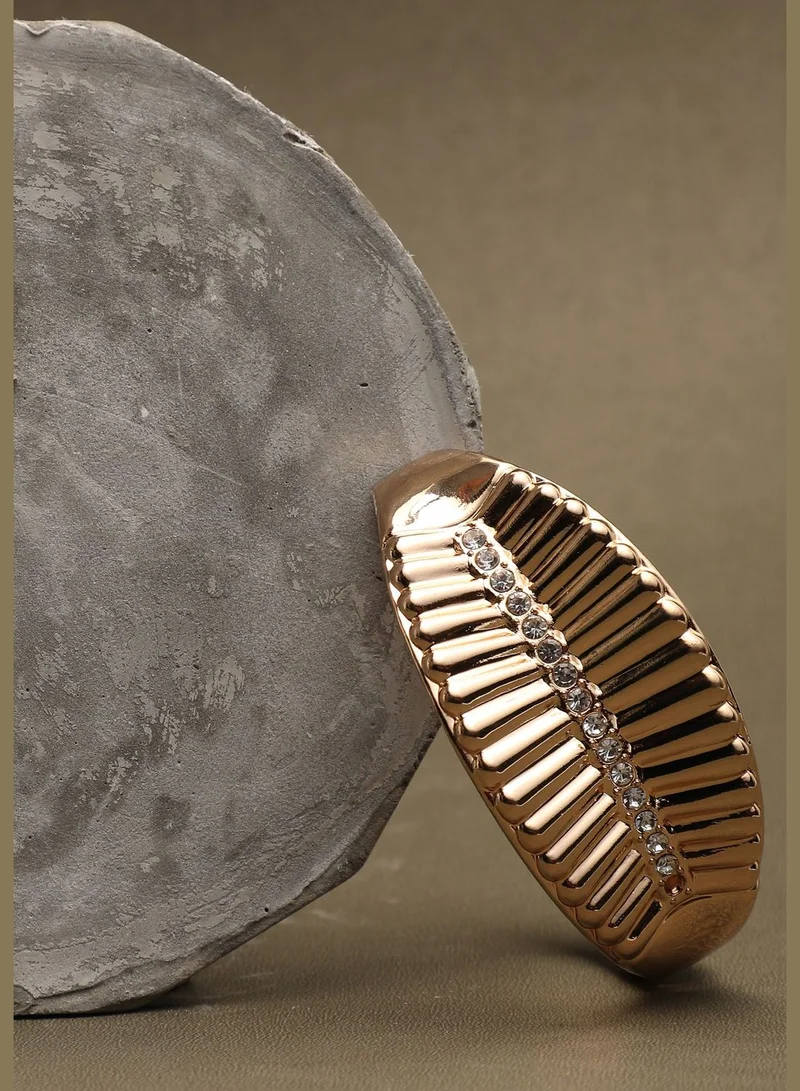 SOHI Gold Plated Designer Stone Bracelet