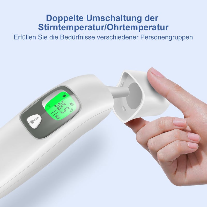 Cofoe Digital Forehead Thermometer Non-Touch Infrared Thermometer for Adults Kids Infants Accurate Reading with Large Display Mute Mode Memory Recall KF-HW-003 - Image 5
