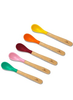 Avanchy Avanchy - Infant Feeding Spoon Set, Organic Bamboo Handle and Gum-Friendly Soft Silicone Tip  - Image 1