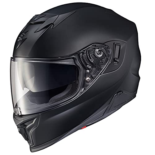 ScorpionEXO T520 Full Face Touring Motorcycle Helmet with Bluetooth Ready Speaker Pockets DOT ECE Approved Solid Matte Black 2XLarge - Image 1