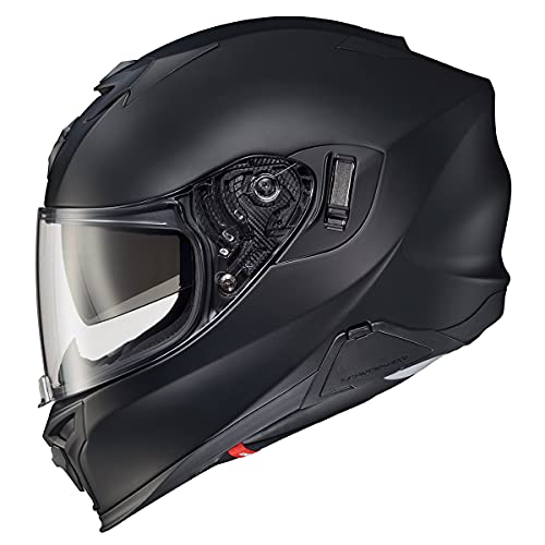 ScorpionEXO T520 Full Face Touring Motorcycle Helmet with Bluetooth Ready Speaker Pockets DOT ECE Approved Solid Matte Black 2XLarge - Image 3