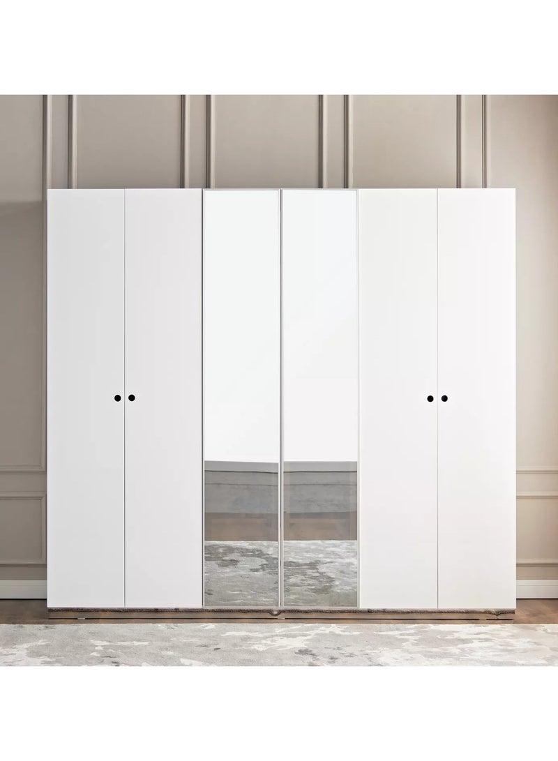 ملاذ هاوس خزانة ملابس بستة أبواب - MZWD013 - 60 طول × 220 ارتفاع × 220 عرض - Image 2