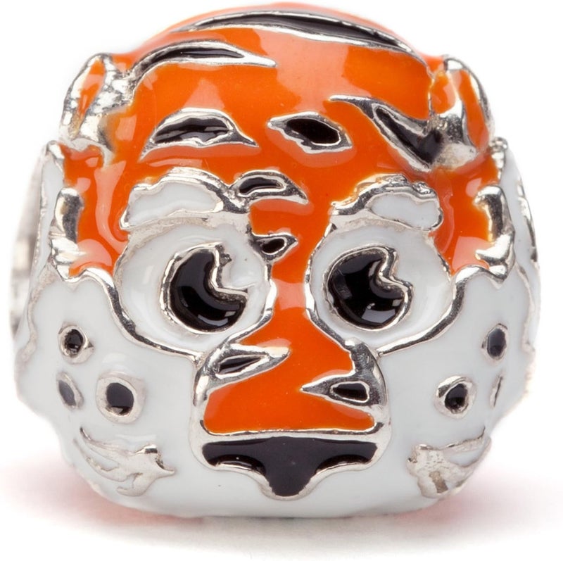Stone Armory Bead for Aubie Tigers – Auburn University Charm Features Aubie Tiger – Stainless Steel Auburn Charm Compatible with Pandora Bracelets – AU Jewelry - Gift for Fans & Alumni - Image 2