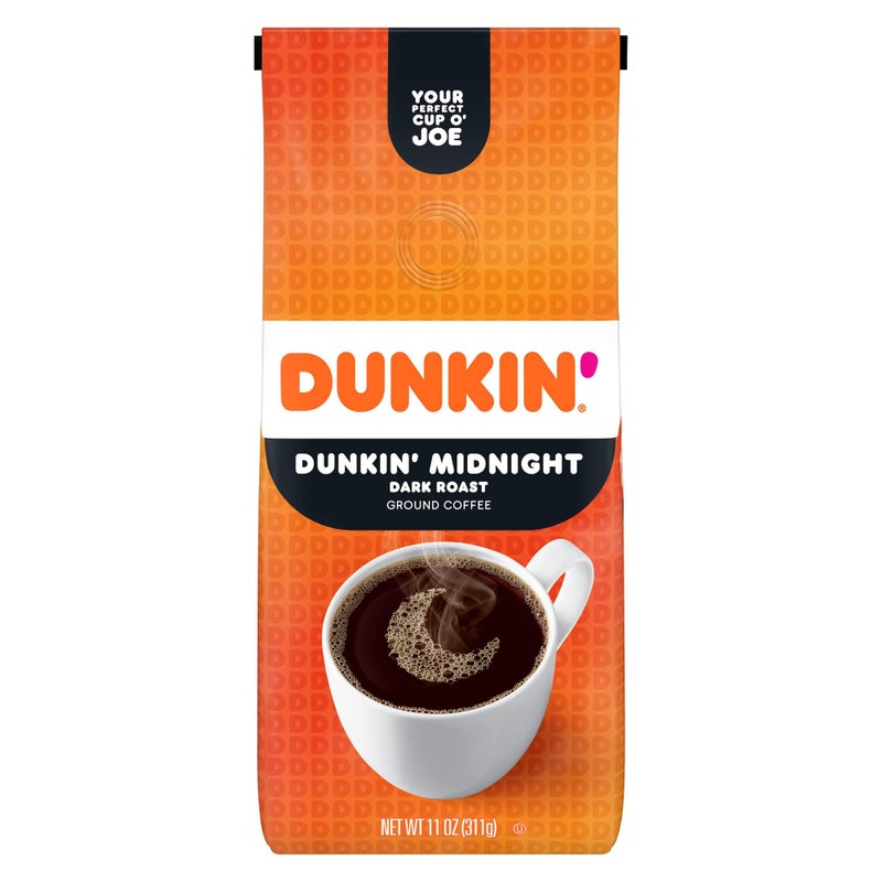 Dunkin Donuts Ground Coffee Dunkin Midnight 12 Oz Bag - Image 3