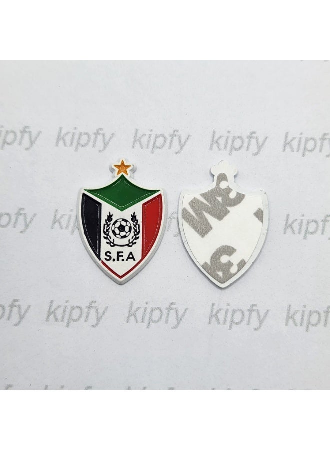 Kipfy Sudan Football Association S.F.A Shield , Glossy Finish Metal Sticker for Mobile Phones & Laptops - Image 2