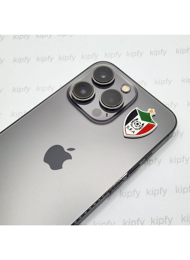 Kipfy Sudan Football Association S.F.A Shield , Glossy Finish Metal Sticker for Mobile Phones & Laptops - Image 3