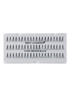 SARA Sara Individual Flare 5Ply Medium lack Eyelash 1 Pc  - Image 2