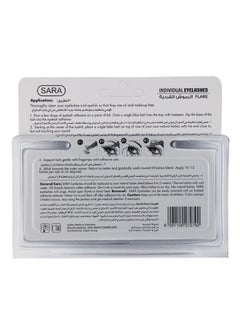 SARA Sara Individual Flare 5Ply Medium lack Eyelash 1 Pc  - Image 3