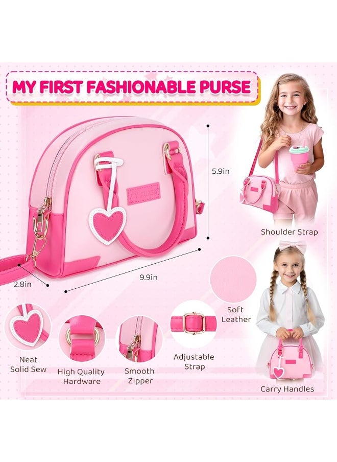 INNOCHEER INNOCHEER Little Girls Purse, Kids Toy Purse with Pretend Makeup, Play Purse for Little Girls, Pretend Play Toddler Purse, Birthday Christmas Princess Gifts Toys for Girls 2 3 4 5 6 7 8 Year Old  - Image 1